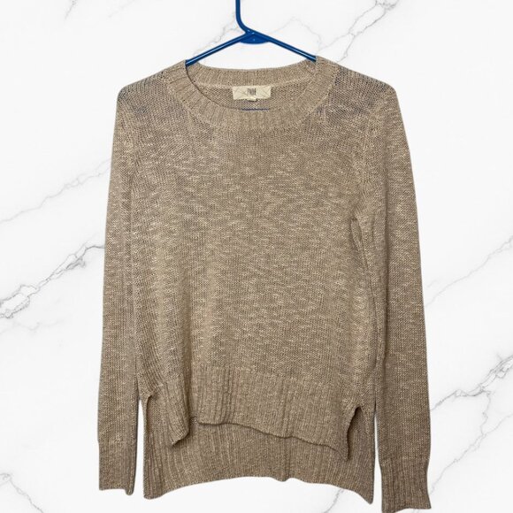 PINQUE Sweaters - Stitch Fix PINQUE Tan Crewneck Sweater Size Small